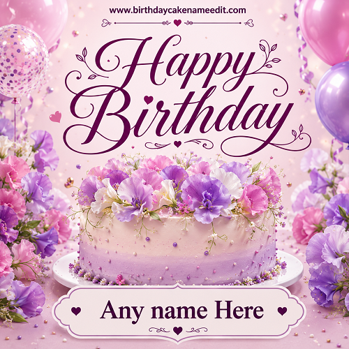 Best Birthday Greeting Card With Name Editing Online Free