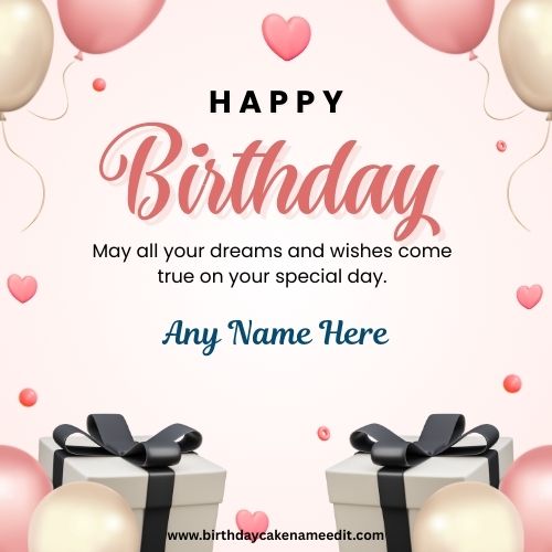 Create Free Birthday Card With Name Online
