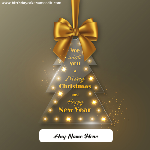 Create Merry Christmas Greetings with Name