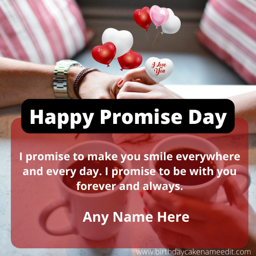 Create online Happy Promise Day greeting card