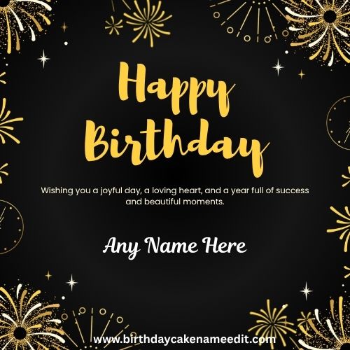 Free Birthday Card with Name Personalized Online Wishes