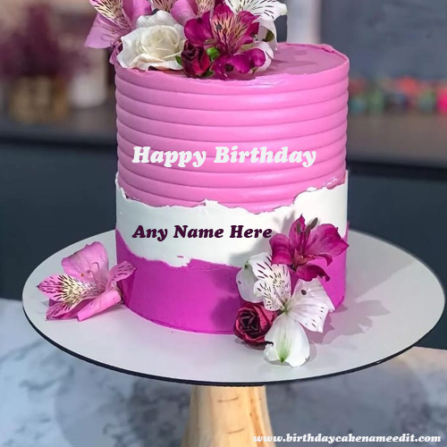 Happy Birthday Cake with Name Free Editor