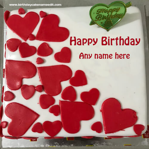 Happy Birthday Cake with Name editor