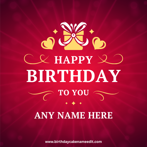 Happy Birthday Cards With Name Birthday Card Name Editing Online Free