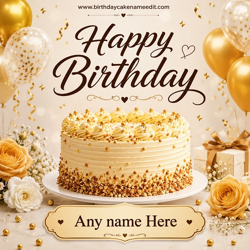 Happy Birthday Wishes with Name Personalized Birthday Card Maker