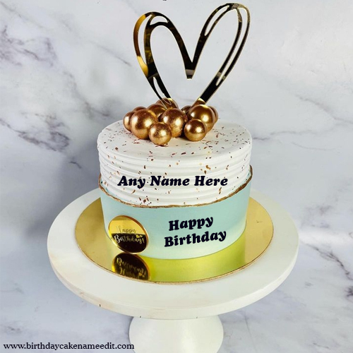 Happy Birthday with name editor wish card