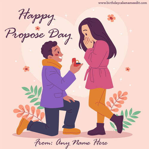 Happy Propose day 2023 wishes with name editor