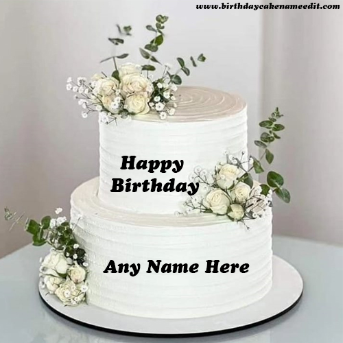 Happy birthday cake with text editing free