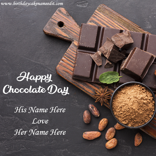 Make Happy Chocolate Day Card for your dear one