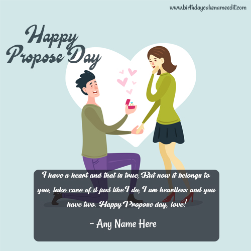 Make a Special Card for this Happy Propose Day 2022