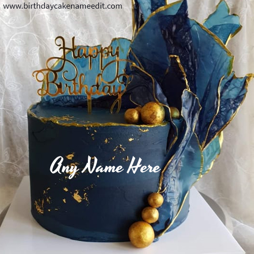 Online Write Name on Happy Birthday wishes Cake Image