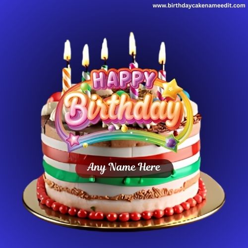 Personalized Birthday Wishes Cake with Name Free Creator
