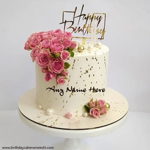Send a Happy Birthday Cake With Name Online