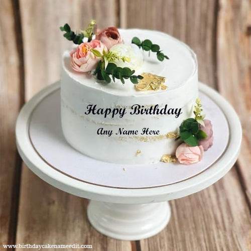 Wishing a happy birthday cake with Personalized beautiful name on it