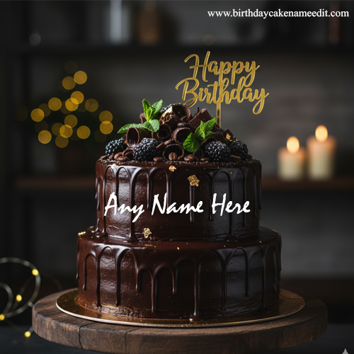 Write Name and Photo on Happy Birthday Cake Online Free