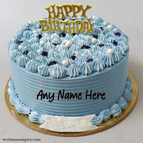 Write Your Name on birthday cake online pictures edit